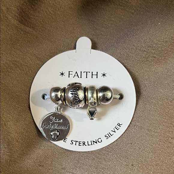 Accessories - Sterling Silver Faith Charm Beads